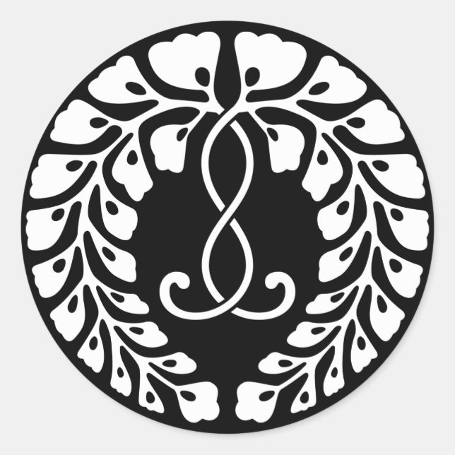 STICKER ROND 九 藤 条 (Devant)