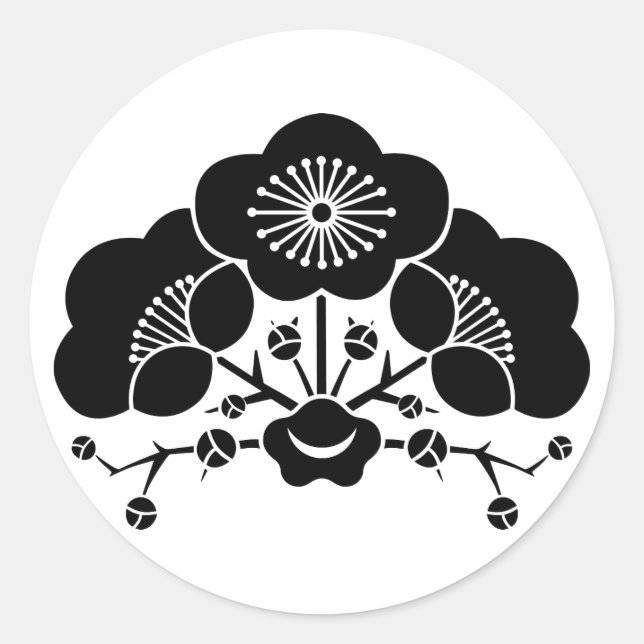 STICKER ROND 変わり花梅 (Devant)