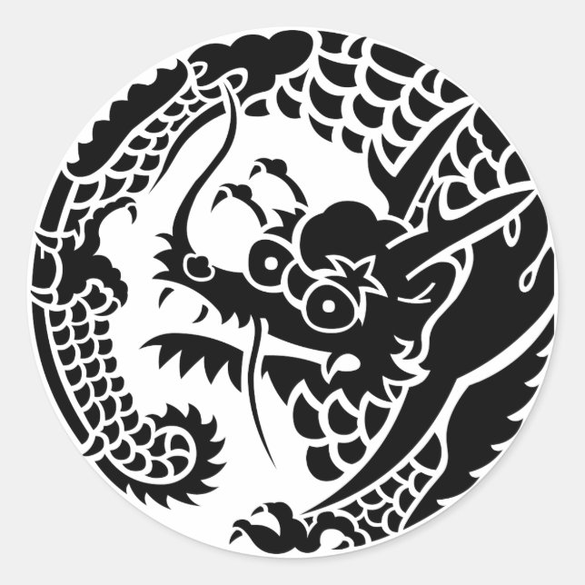 STICKER ROND 日蓮宗龍の丸 (Devant)