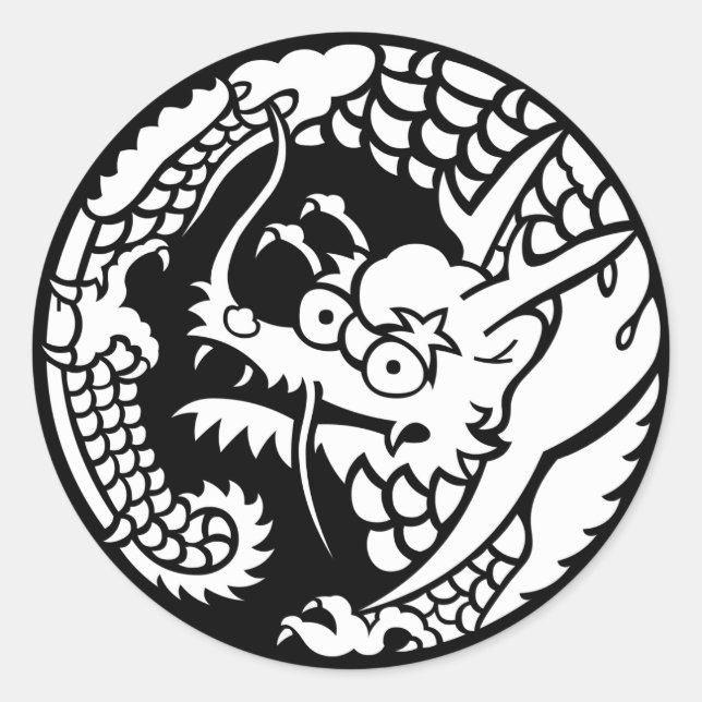 STICKER ROND 日蓮宗龍の丸 (Devant)