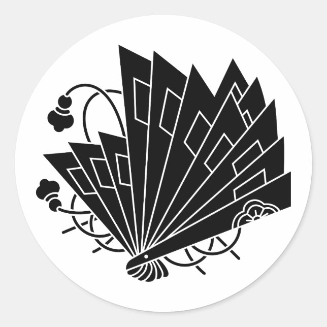 STICKER ROND 檜扇蝶 (Devant)