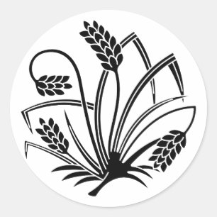 STICKER ROND 稲蝶