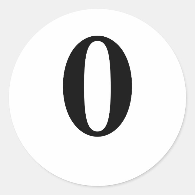 STICKER ROND 0 (Devant)