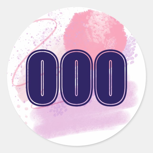 Sticker Rond 000 Angel Nombre Limitless Spirit High Vibe (Devant)