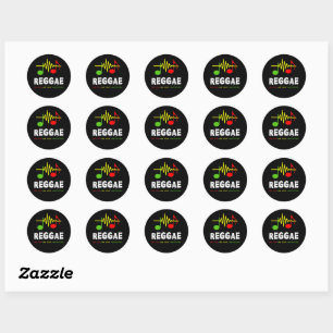 Sticker Rond 02 Soundwave Reggae