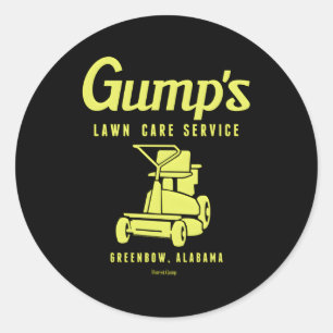 Sticker Rond 088371 Forrest Gump Lawn Care Service