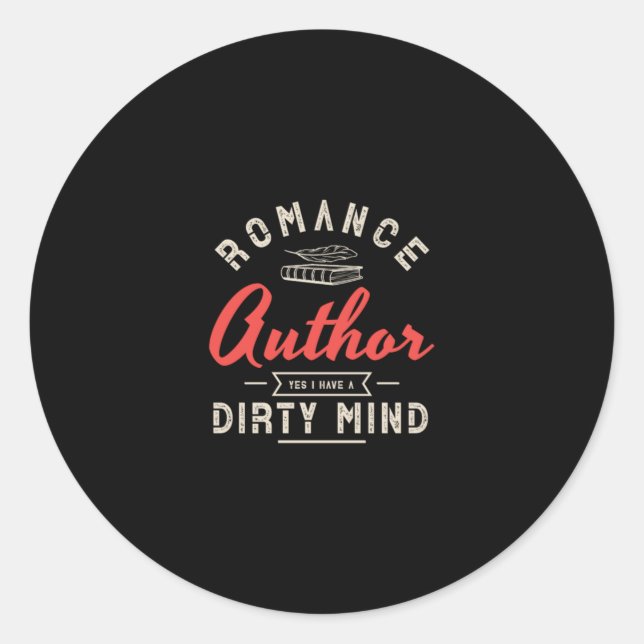Sticker Rond 08.Romance Author Yes I (Devant)