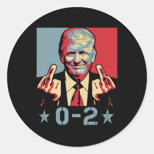 Sticker Rond 0 2 Drôle Trump 2024 Trump 2024 Gagnant de la vict