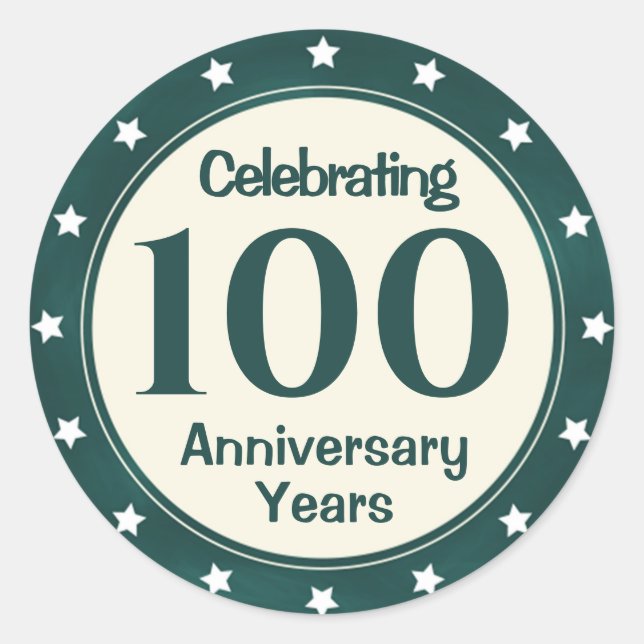 Sticker Rond 100 ans (Devant)