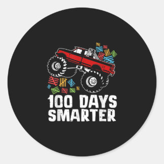 Sticker Rond 100 Jours Chauffeur intelligent Camion Happy 100e