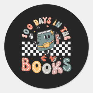 Sticker Rond 100 Jours Dans Les Livres Lecture Enseignant 100èm