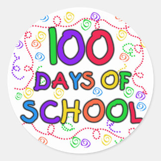Sticker Rond 100 Jours de Confetti