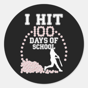 Sticker Rond 100 Jours D'école Bysebyll 100e Jour D'école Garço