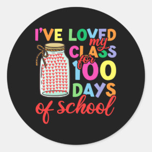 Sticker Rond 100 Jours D'Enseignant1