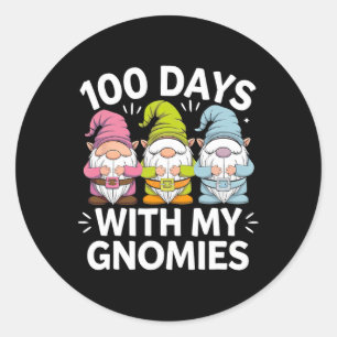 Sticker Rond 100 Jours D'Enseignant Enfants 100E Jour D'École