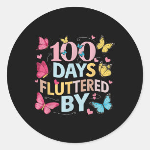 Sticker Rond 100 Jours Flutted By 100th Day Of School