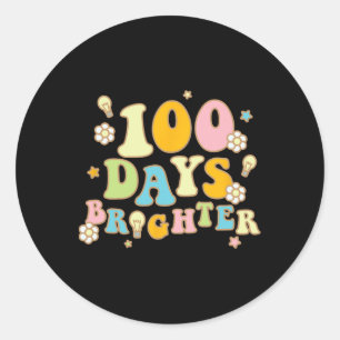 Sticker Rond 100 Jours Plus Brighton 100E Jour D'École