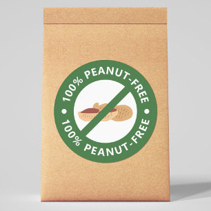 Sticker Rond 100% Sans arachide