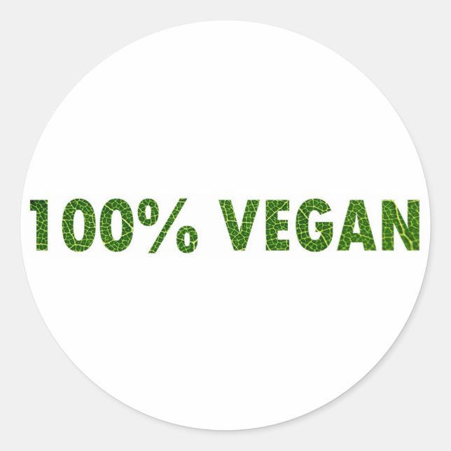 Sticker Rond 100% Vegan (Devant)