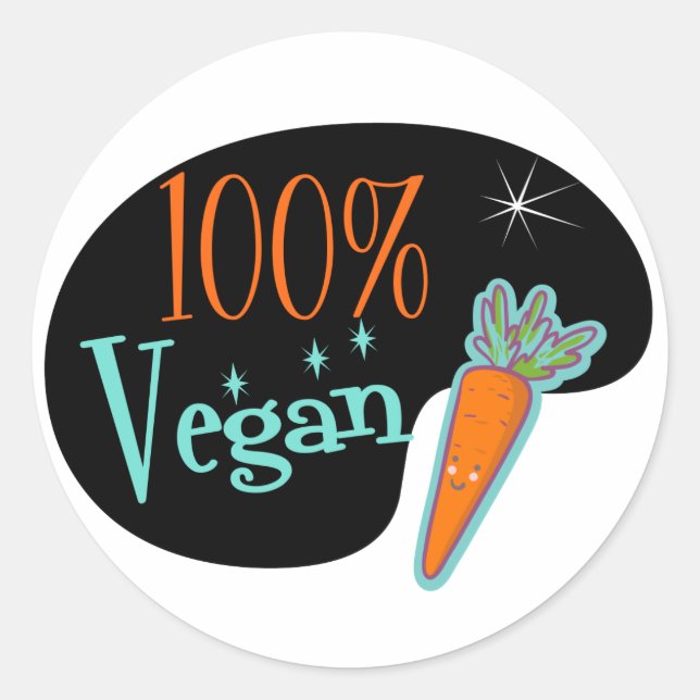Sticker Rond 100% Vegan (Devant)