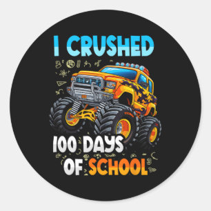 Sticker Rond 100e Jour De Garçons D'École