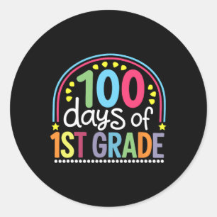Sticker Rond 100e Jour De L'École 1ère Année 100 Jours Smarter
