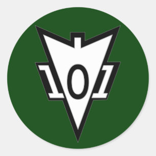 Sticker Rond 101st Correction 2 de poche de Recondo de Division