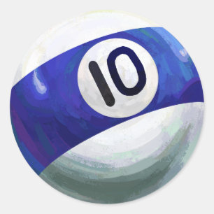 Sticker Rond 10 balles