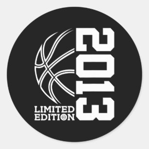 Sticker Rond 10e anniversaire Basketball Limited Edition 2013 2