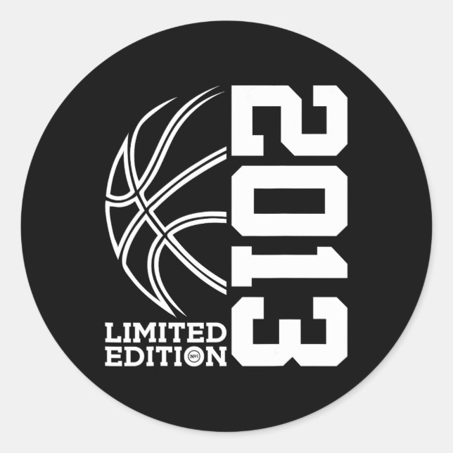 Sticker Rond 10e anniversaire Basketball Limited Edition 2013 2 (Devant)