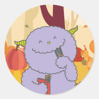 STICKER ROND 11月モンスターシール。