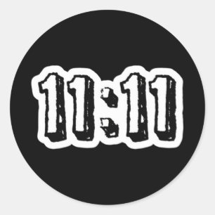 STICKER ROND 11:11