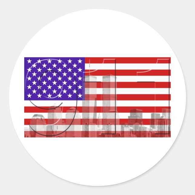 Sticker Rond 11 septembre (Devant)