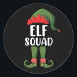 Sticker Rond 11 Squad Funny Family Matching Christmas<br><div class="desc">11 Squad Funny Family Matching Christmas</div>