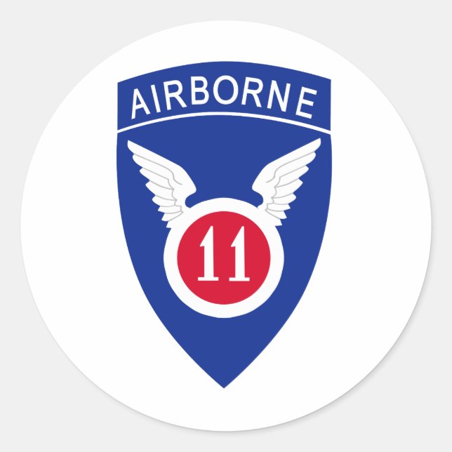 Sticker Rond 11e division aéroportée (Devant)