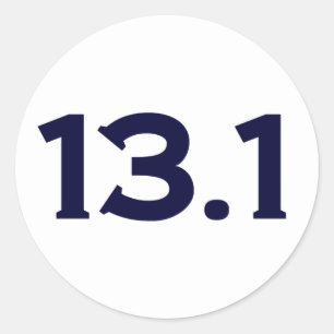 Sticker Rond 13,1 Semi-marathon