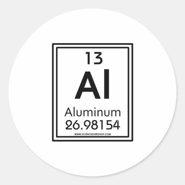 Sticker Rond 13 Aluminium (Devant)