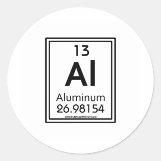 Sticker Rond 13 Aluminium
