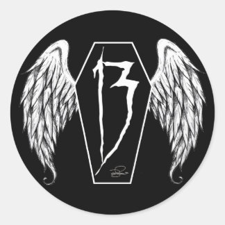 Sticker Rond 13 cercueils