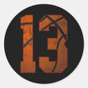 Sticker Rond 13e fête d'anniversaire Treize 13 ans Bysketbyl