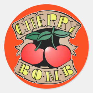 Sticker Rond 1413032011 Cherry Bomb Inverso (Rocker & Kustom)