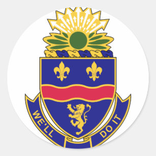 Sticker Rond 148e Régiment d'infanterie - Nous le ferons