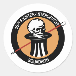 Sticker Rond 15e Escadron d'intercepteur de chasse