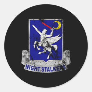 Sticker Rond 160E Soar Nightstalkers Dui Distressed Look Porté