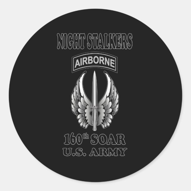 Sticker Rond 160E Stalkers De Soar Night (Devant)
