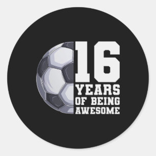 Sticker Rond 16 ans à être des garçons géniaux de football 16e