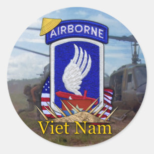 Sticker Rond 173e abn brigade aéroportée vietnam war