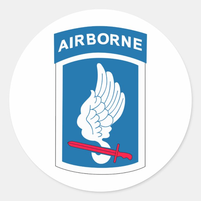 Sticker Rond 173e brigade aéroportée (Devant)