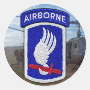 Sticker Rond 173rd Vétérinaires LRRP de vétérans de brigade