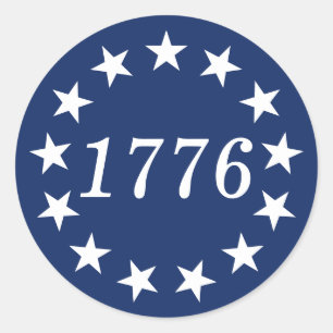 STICKER ROND 1776